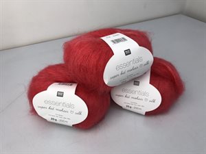 Essentials super kid / silk mohair - smuk koral rød